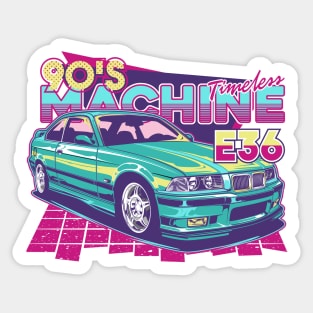 M3 E36 Timeless Machine Sticker